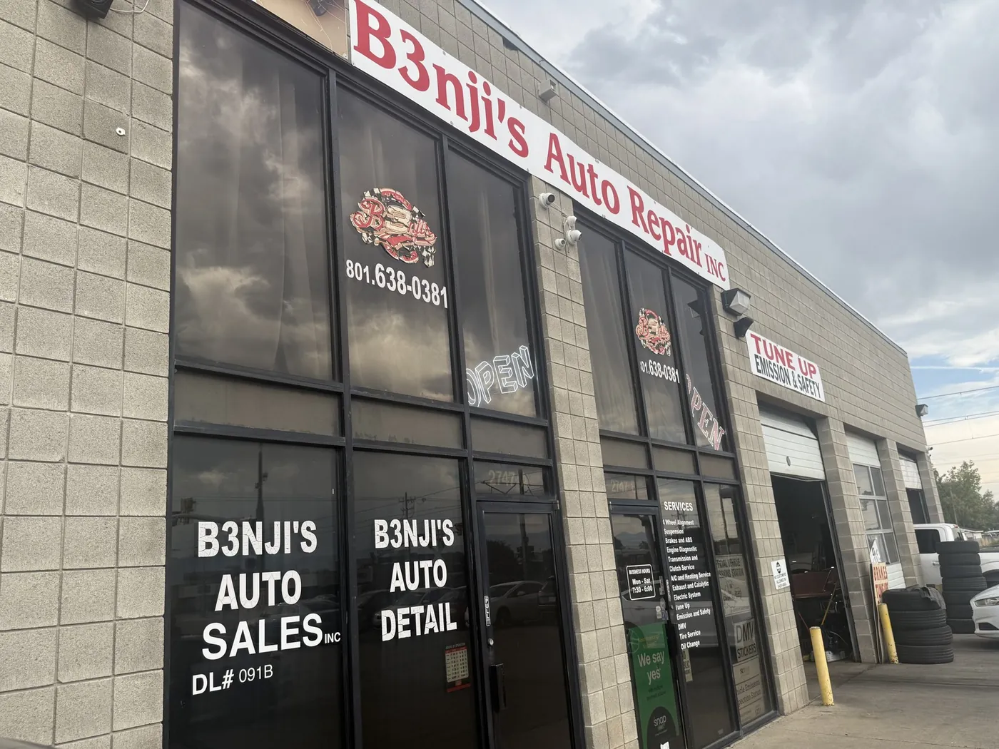 The B3nji's Auto Repair shop on Redwood Road in West Valley City