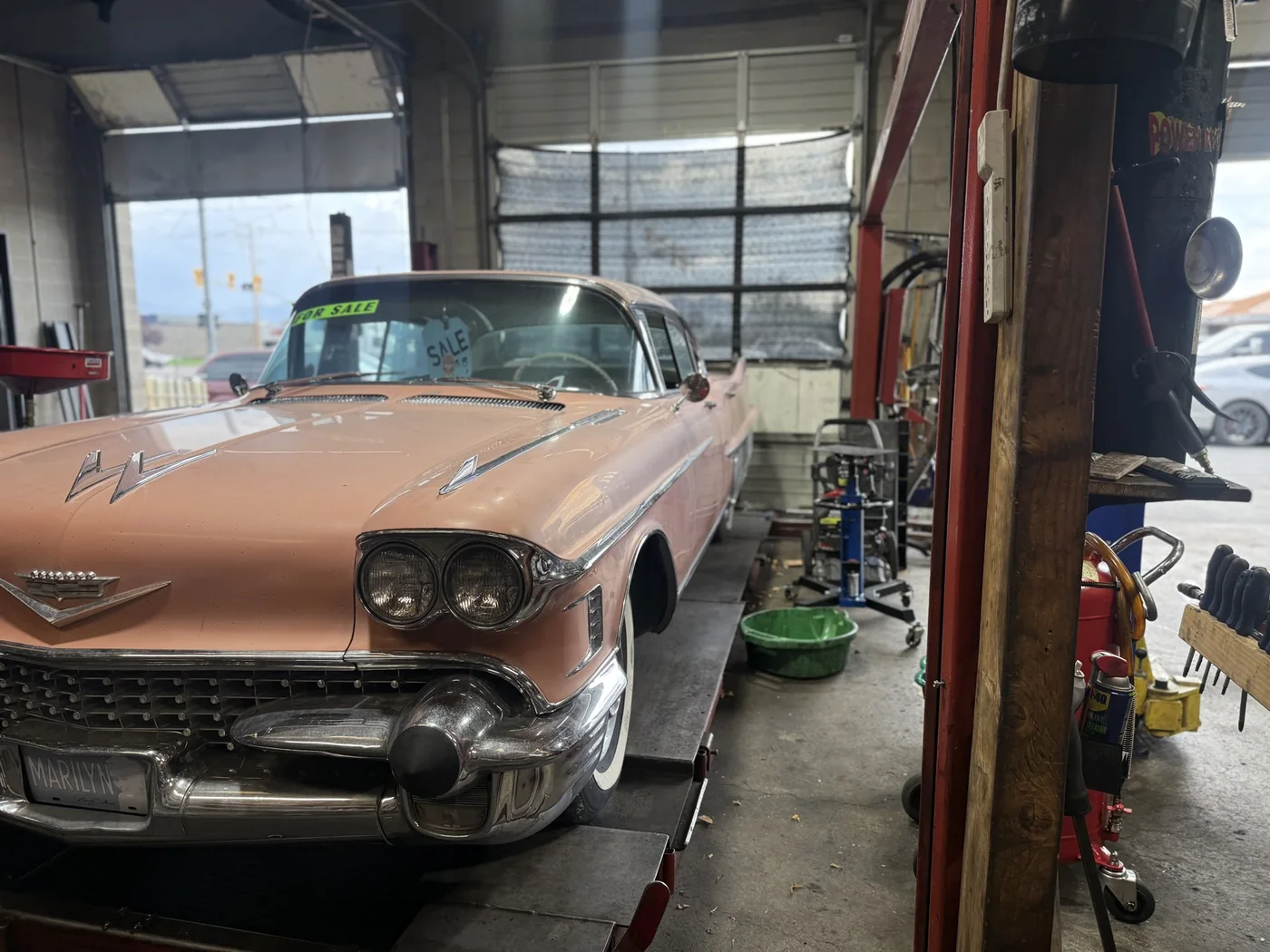 Vehicle in a service bay at B3nji's Auto Repair